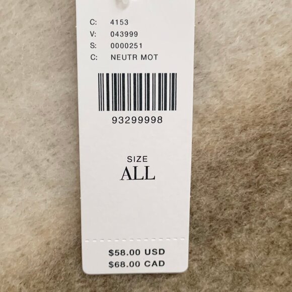 By Anthropologie Multicolor Ombre Scarf with Fringe, Size OS - Picture 7 of 9